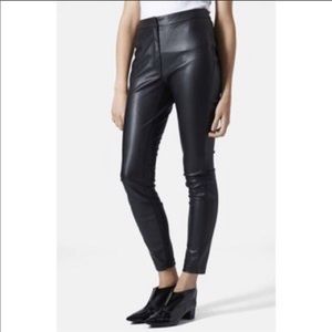 Topshop faux leather skinny pant
